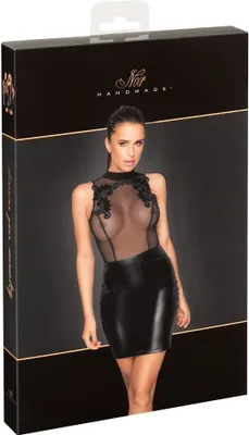 Zdjęcie produktu dla Mini sukienka z haftem F222 - 3XL