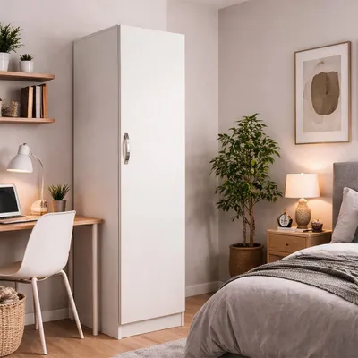 Immagine prodotto di Armadio 1 anta 45x60x180 h colore bianco