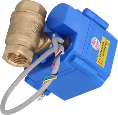 Obrázek produktu pro Elektrický kulový ventil BSP Mini Mosazný motorizovaný 5 drátů DC12V s indikací spínače