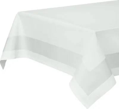 Produktbild von Tischdecke Eleganz Tischwäsche weiß Mitteldecke weiss 85x85cm