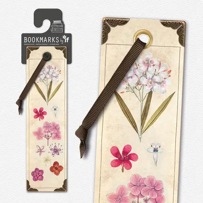 Produktbild von Lesezeichen im Vintage-Stil mit Blumenmotiv und Schleife