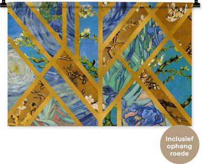 Produktbild von MuchoWow® Wandteppich Wandbehang Kunst - Van Gogh - Alte Meister 90x60 cm Tapisserie Dekoration Wandtuch - Wandskulpturen - Bildteppich