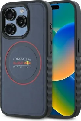 Zdjęcie produktu dla Red Bull Rbhmp15X24Puilvr Iphone 15 Pro   Max 6.7" Hardcase Granatowy/Navy Leather Red Ring Magsafe