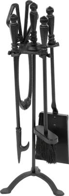 Produktbild von Kaminbesteck Homefire FT24B, 4-teilig, schwarz, 60 cm