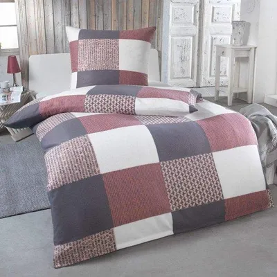 Productafbeelding van Microvezel beddengoed - Zachte dekbedovertrek - Voor een warme nachtrust - 155x220 cm - Design 6