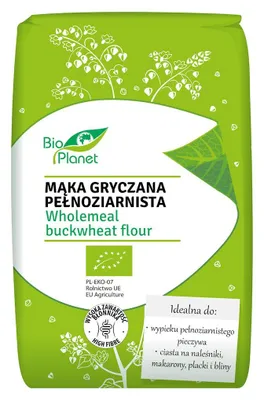 MĄKA GRYCZANA PEŁNOZIARNISTA BIO 500 g - BIO PLANET