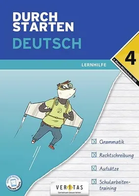 Produktbild von Durchstarten  4. Klasse - Deutsch Mittelschule/AHS - Lernhilfe mit herausnehmbares Lösungsheft