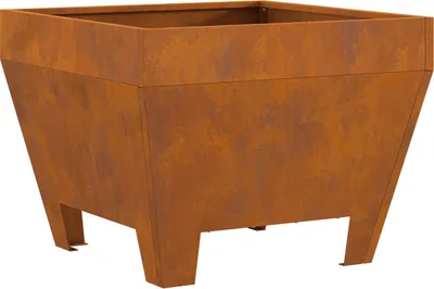Produktbild von Möbel Feuerschale Quadrat 50x50x30 cm aus Wetterstahl - Feuerkörbe & -schalen 858943
