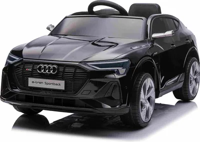 Produktbild von Elektrisches Kinderauto Audi E-tron Sportback 12V, schwarz, breiter Einzelsitz mit Dreipunkt-Sicherheitsgurt, 2,4 GHz Fernbedienung, USB/AUX-Eingang, Federung, Lithiumbatterie, LED-Beleuchtung, 2 x 25W Motor, ORIGINALE Lizenz