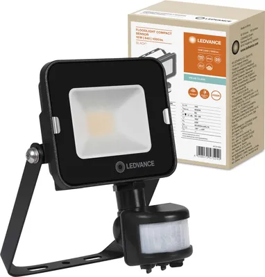 Zdjęcie produktu dla Naświetlacz LED Reflektor Zewnętrzny Lampa 10W 1000lm 4000K IP65 Czarny Z Czujnikiem Ruchu i Zmierzchu Floodlight Ledvance