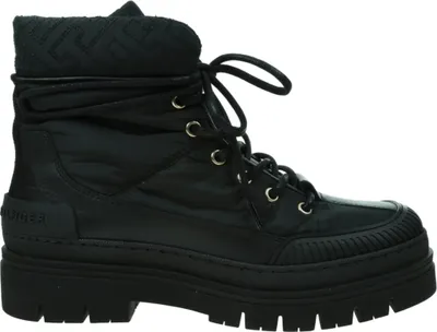 Immagine prodotto di Tommy Hilfiger Monogram Outdoor Boot Scarpe da donna Stivali Allacciati Nero, Misura della scarpa:40 EU