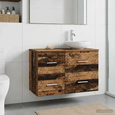 Productafbeelding van Maison Exclusive - Badkamerkast van gerecycled hout, 30 x 35 x 50 cm