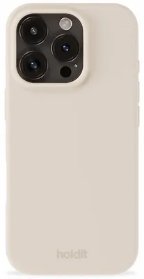 Image de Étui en silicone Holdit pour Apple iPhone 16 Pro - Beige clair