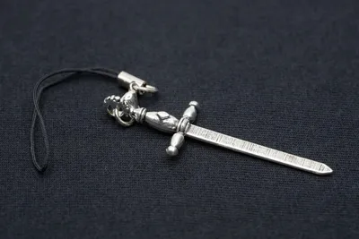 Produktbild von Schwert Handyanhänger Miniblings Ritter Fantasy Mittelalter Rollenspiel silber