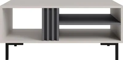 Produktbild von Masseno Couchtisch PUNTO 90 cm Kaffetisch für Wohnzimmer Sofatisch Wohnzimmertisch Kaschmir