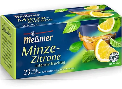 Image de Meßmer Menthe Citron 23 sachets de tisane intensément fruitée 34g