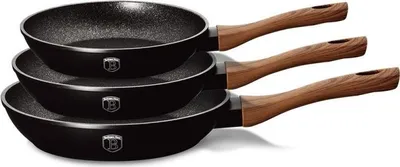 Immagine prodotto di Berlinger Haus set di 3 padelle in granito Ebony Rosewood 12573