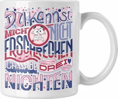 Produktbild von Trendation - Tante Geschenk Tasse 3 Nichten Geschenkidee von Nichten an Tante Lustiger Spruch für Tante (Weiß)