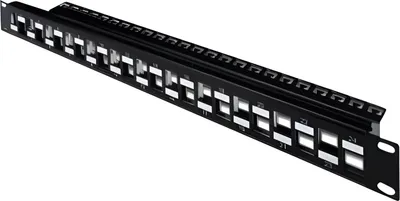 Immagine prodotto di DIGITUS Patchpanel 1HE 24-Port modular geschirmt schwarz