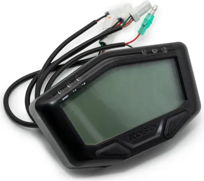 Obrázek produktu pro Rychloměr Koso DB-02R Black Line, digitální displej, rychlost / celkový stav / denní počítadlo / otáčky / teplota, s homologací, univerzální pro Baja Retro RT, Baotian BT49QT-6A4 Benelli r.v. 2001–2010