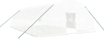 Zdjęcie produktu dla vidaXL Szklarnia z ramą stalową biała 60 m² 10x6x2,85 m