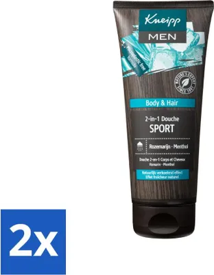 Produktbild von Kneipp - Sportdusche 2-in-1 - Herren - 200 ml - Vorteilspack - 2 Stücke