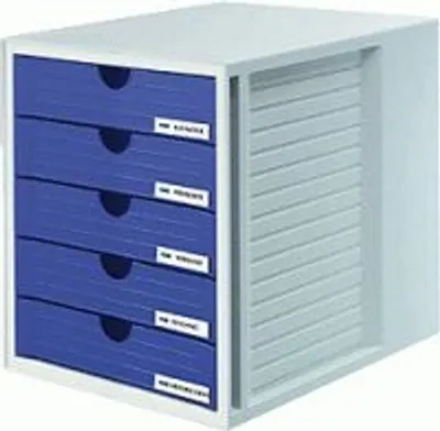 Produktbild von HAN Bürobox geschlossen/1450-14 275x330x320mm blau Polystyrol