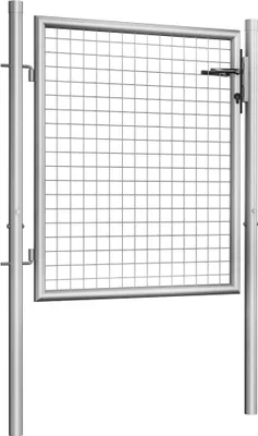 Produktbild von vidaXL Gartentor verzinkter Stahl 100 x 75 cm Silber