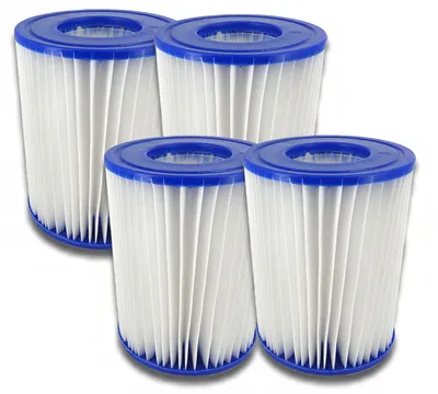 Produktbild von 4er Set Poolfilter Gr. 2 Bestway 58094 Filterkartusche Filterpatrone Reinigung