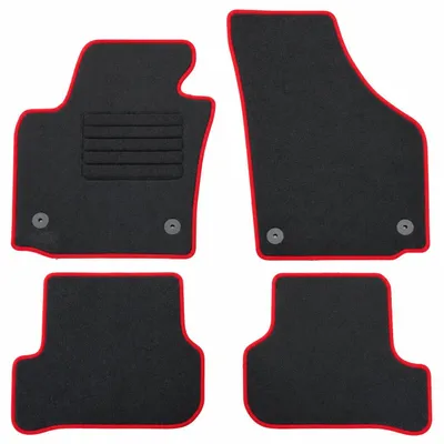 Produktbild von Fußmatten-Set für Seat Leon 1P, 09/2005-10/2012, 4-teilig, Schwarz