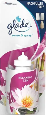 Produktbild von Glade by Brise Sense & Spray Relaxing Zen, Automatisches Spray, Flüssigkeit, Blumig, Fruchtig, Flasche, 18 ml, CE