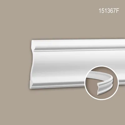 Produktbild von PROFHOME 151367F flexible Wand- und Friesleiste Stuckleiste Zierleiste 2 m