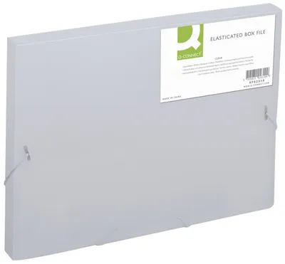 Productafbeelding van Q-Connect® KF02310 Opbergbox - A4, 250 vel, PP, doorschijnend wit