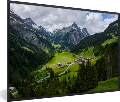 Produktbild von MuchoWow® MuchoWow® Gerahmtes Poster Berge in Österreich 30x20 cm - Poster mit zchwarzem Bilderrahmen - Kunstdruck - Bild-Poster