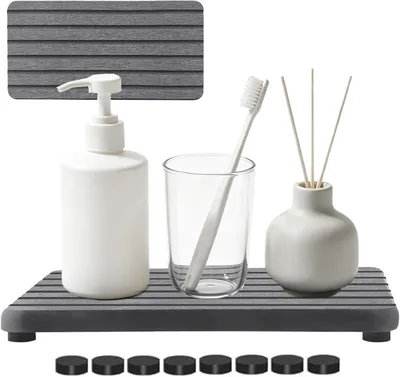 Produktbild von 2 Stück Abtropfmatte aus Kieselgur 21 × 10 CM für die Küche