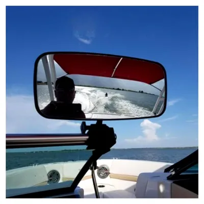 Produktbild von Rückspiegel Für Boote,universa-l Boot Rückspiegel, Wassersport Konvexer Spiegel Surfen Klemmspiegel, Große Wasserski-Rückansicht, Bootsklemmspiegel Für Klare Sicht, Für Motorboote, Kajaks 33 X 14,6 Cm