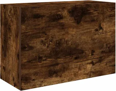 Image de Armoire murale de bain chêne fumé 60x25x40 cm bois d'ingénierie
