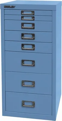 Image de BISLEY L298605 Schubladenschr.A4 8sch.blau