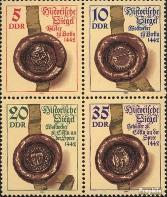 Produktbild von Briefmarken DDR 1984 Mi 2884-2887 Viererblock (kompl.Ausgabe) postfrisch Siegel
