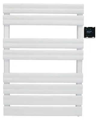 Obrázek produktu pro Bílý věšák na ručníky s bezdrátovým ovládáním 500W