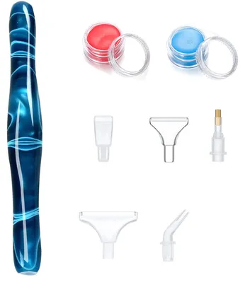 Image de Kit de stylos pour peinture diamant - Stylo en résine ergonomique pour peinture diamant 5D - Accessoires pour travaux manuels et création artistique - Multicolore
