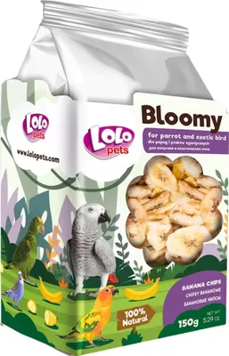 Produktbild von Lolo Pets Bananenchips Für Papageien Und Exoten 150G - Natürliche Snack-Alternative