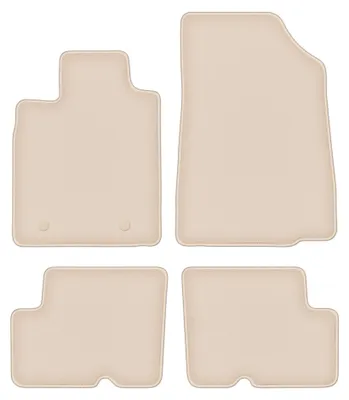Imagen del producto de Alfombrillas de moqueta para Dacia Sandero II 2013-2019 (hatchback/Stepway) – juego de 4 piezas, beige, a medida – Wielganizator FORTUNA