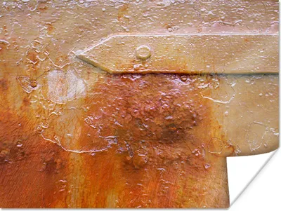 Produktbild von MuchoWow® Poster Rost - Retro - Stahl - Eisen 160x120 cm - Foto Plakat