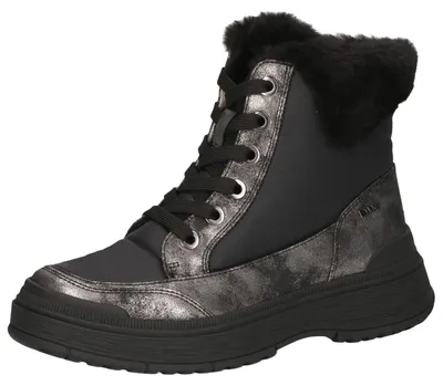 Produktbild von CAPRICE Damen Stiefeletten zum Schnüren Vegan Wasserabweisend, Schwarz (Black Co