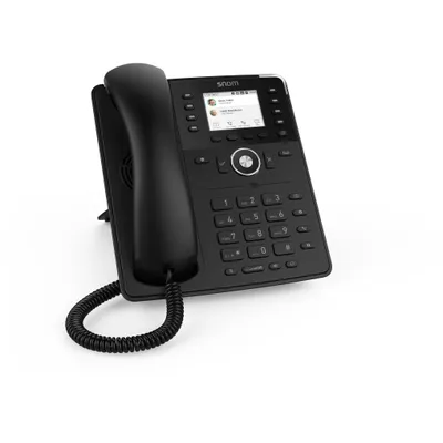 Zdjęcie produktu dla Snom D735, IP Phone, Czarny, Zestaw słuchawkowy przewodowy, In-band, Poza pasmem, SIP info, 1000 wejścia, Tonowy