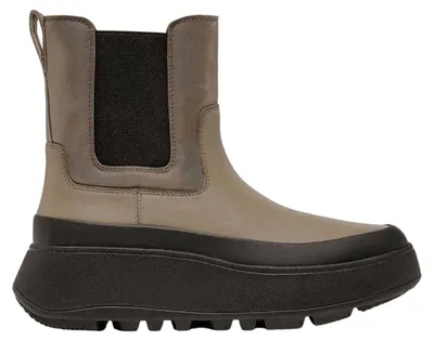 Productafbeelding van FitFlop - Enkelboots voor dames, waterbestendig, platte zool, model GT33702 (maat 37 EU) (grijs)