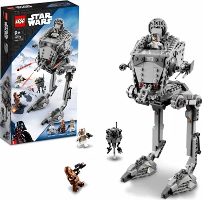 Produktbild von LEGO 75322 Star Wars AT-ST auf Hoth mit Figuren von Chewbacca und Droide