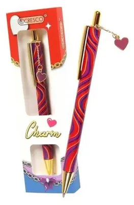 Zdjęcie produktu dla Długopis Charm serce czerwone w etui - Cresco
