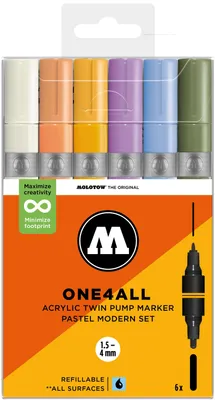 Produktbild von Molotow Acryl Twin One4All Pastel Modern Set